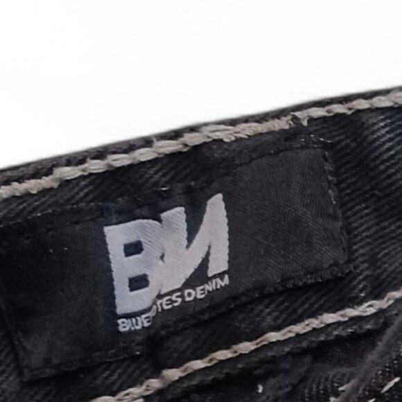 Bluenotes 30x32 Slimstraight Low Rise Jeans 100% Cotton Y2K Dark Wash - Picture 13 of 16